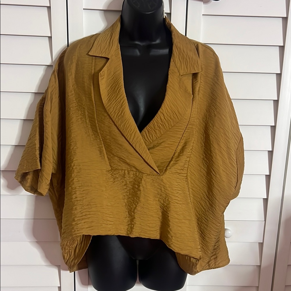 Anthropologie Women's Tan Blouse